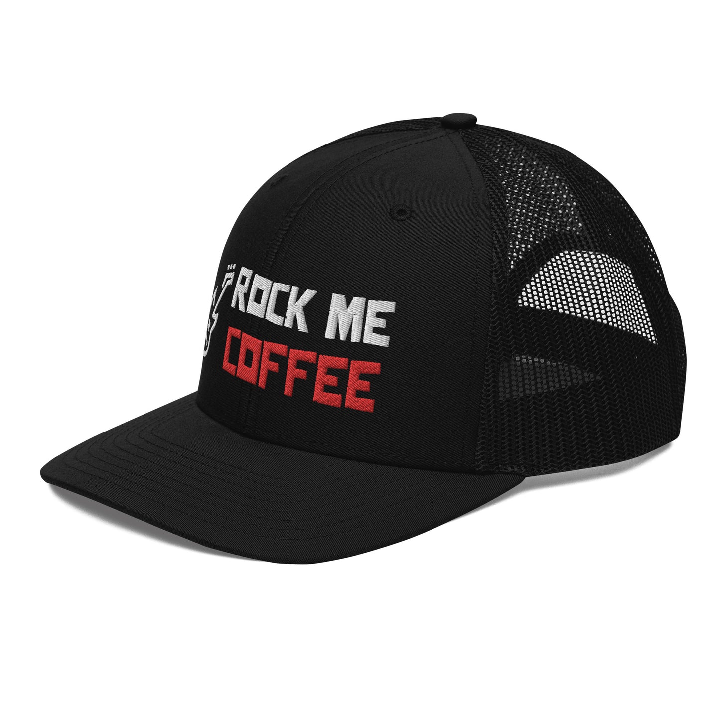 ROCK ME COFFEE/GUITAR - Trucker Cap