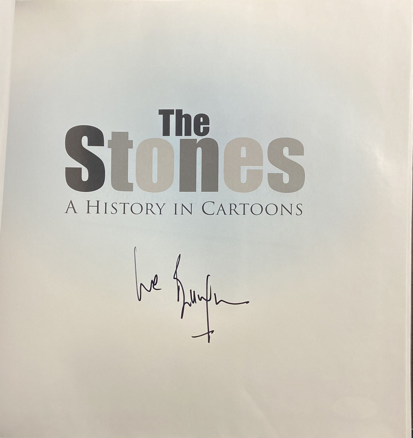 Bill Wyman Signed The Rolling Stones History In Cartoons Hardcover Autograph JSA