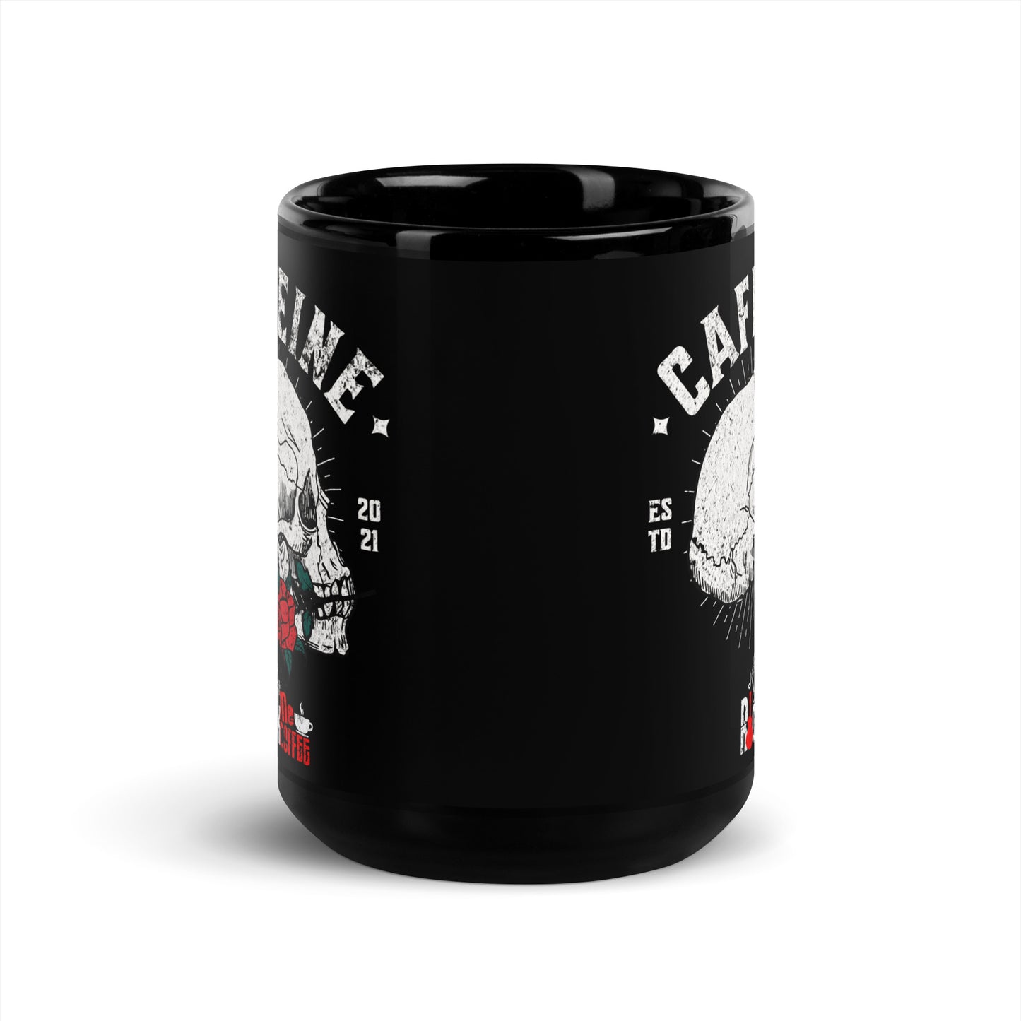 Caffeine - Black Glossy Mug
