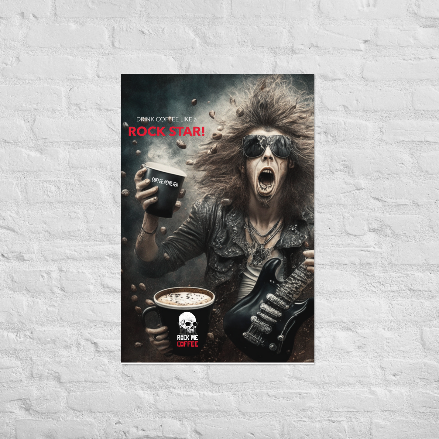 Drink Coffee Like a ROCK STAR - Poster