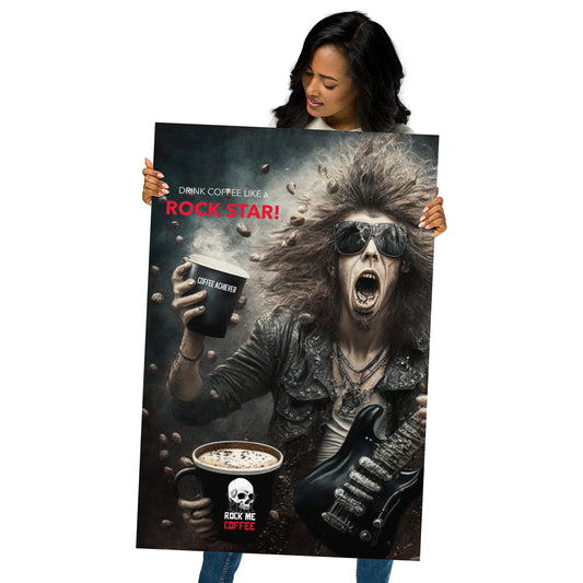 Drink Coffee Like a ROCK STAR - Poster