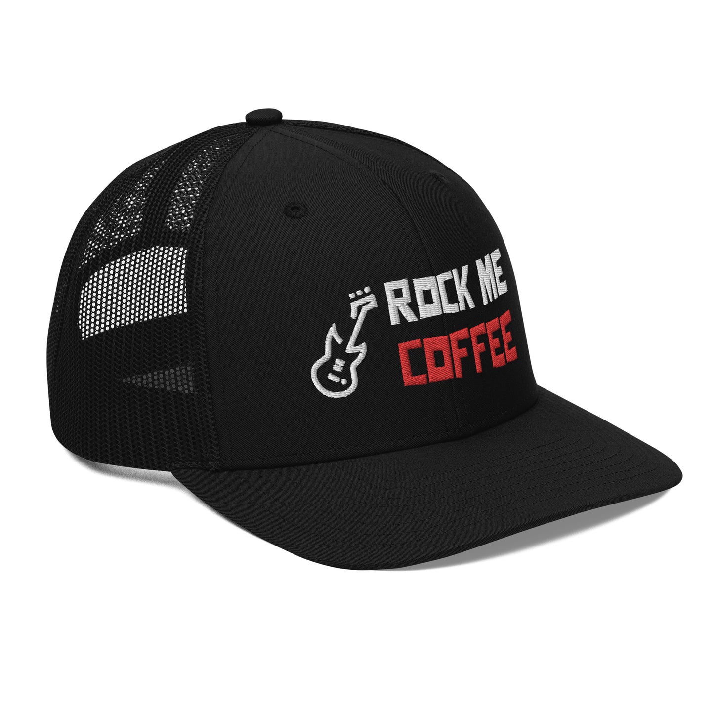ROCK ME COFFEE/GUITAR - Trucker Cap