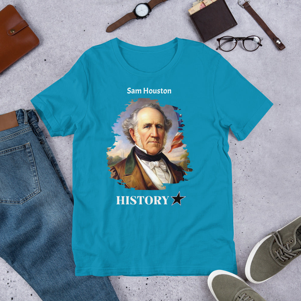 Sam Houston - History Star - Unisex t-shirt