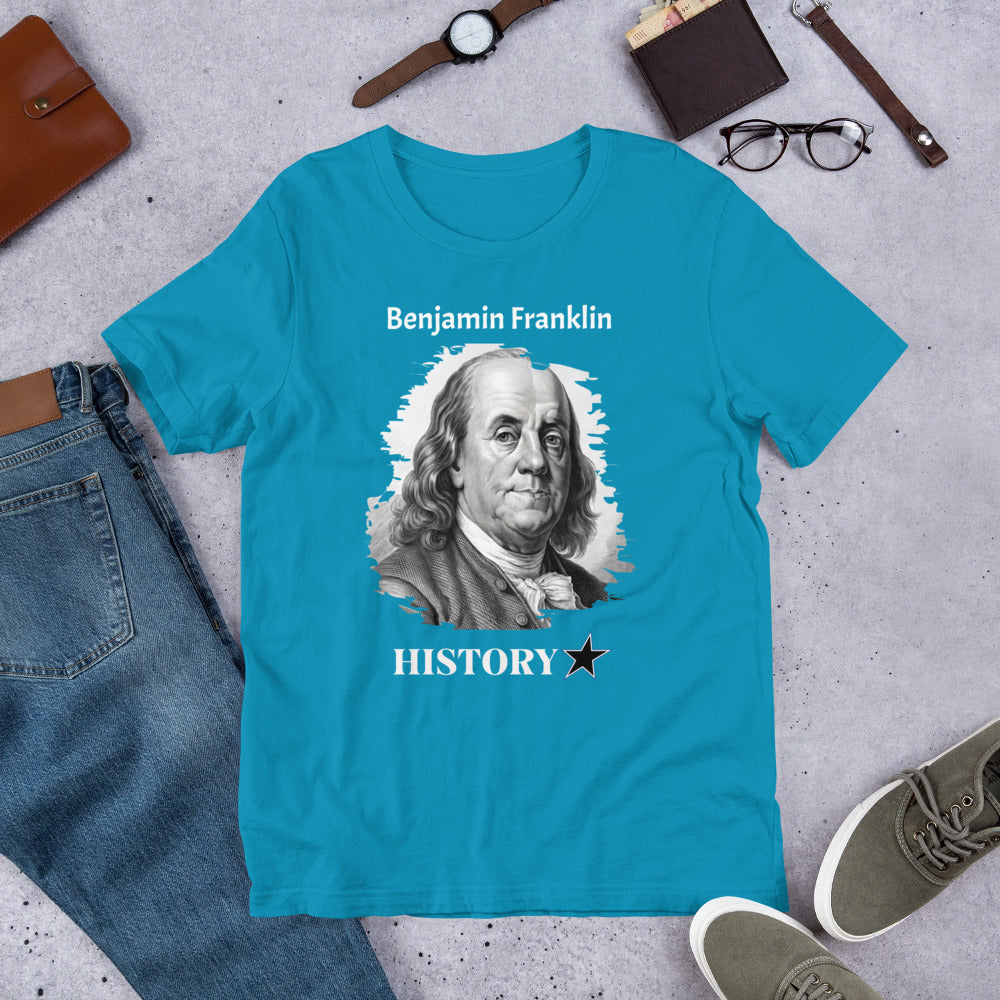 Benjamin Franklin - History Star - Unisex t-shirt