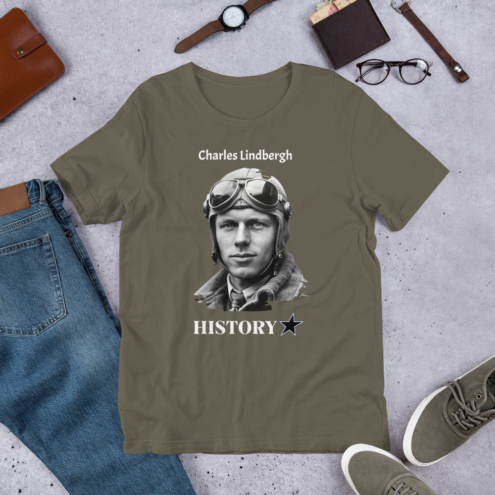 Charles Lindbergh - History Star - Unisex t-shirt