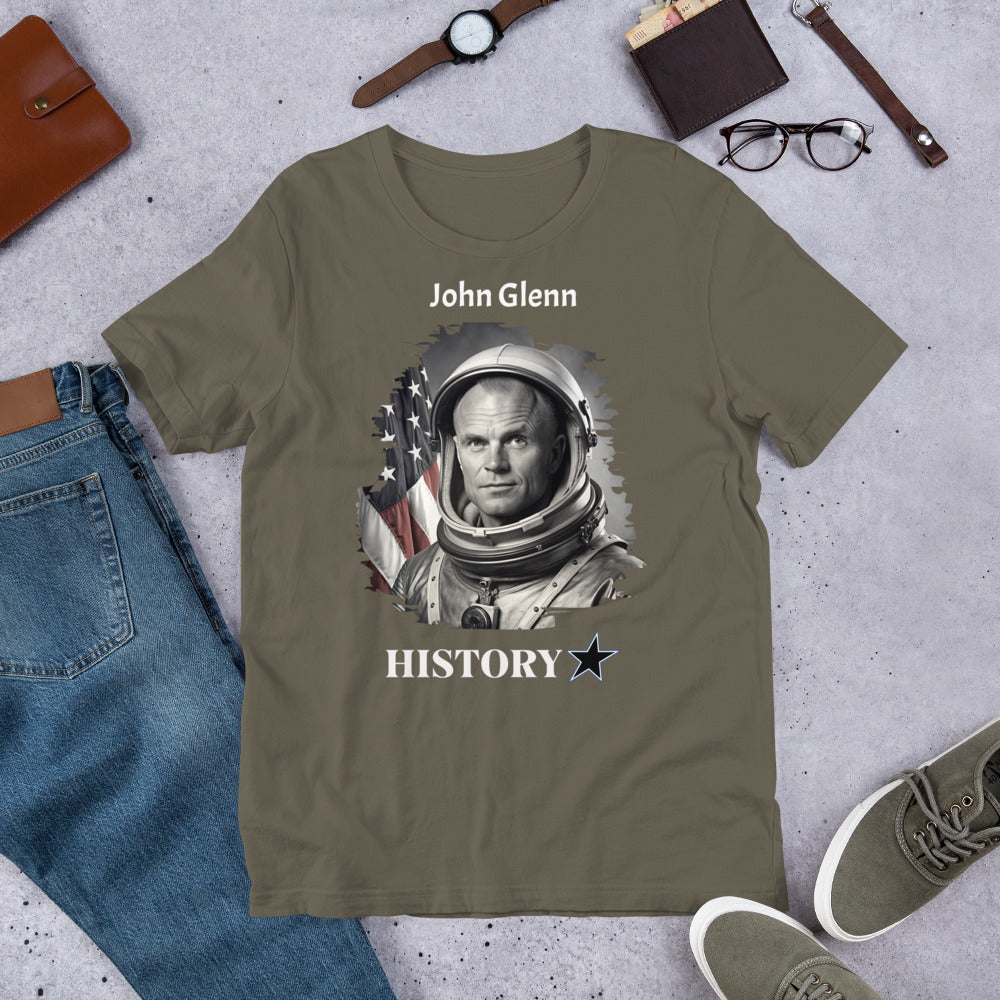 John Glenn - History Star - Unisex t-shirt