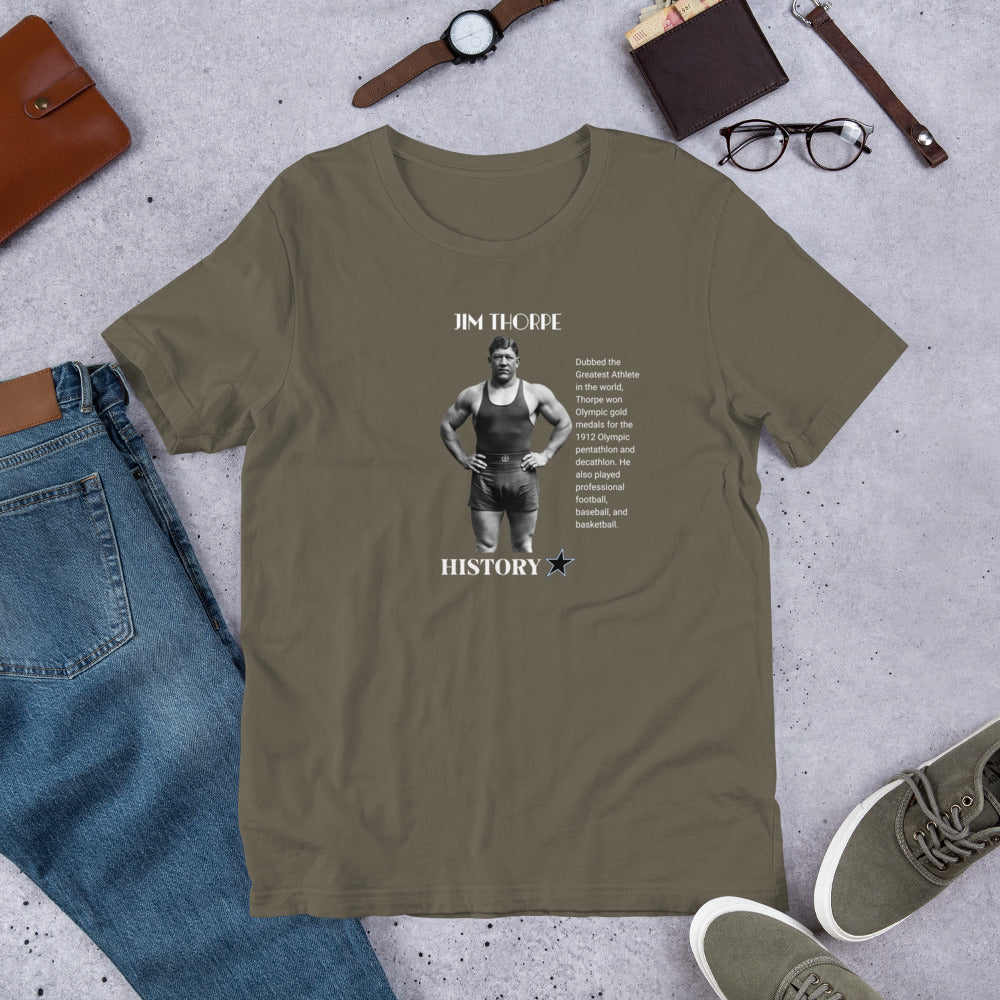 JIM THORPE - HISTORY STAR - Unisex t-shirt