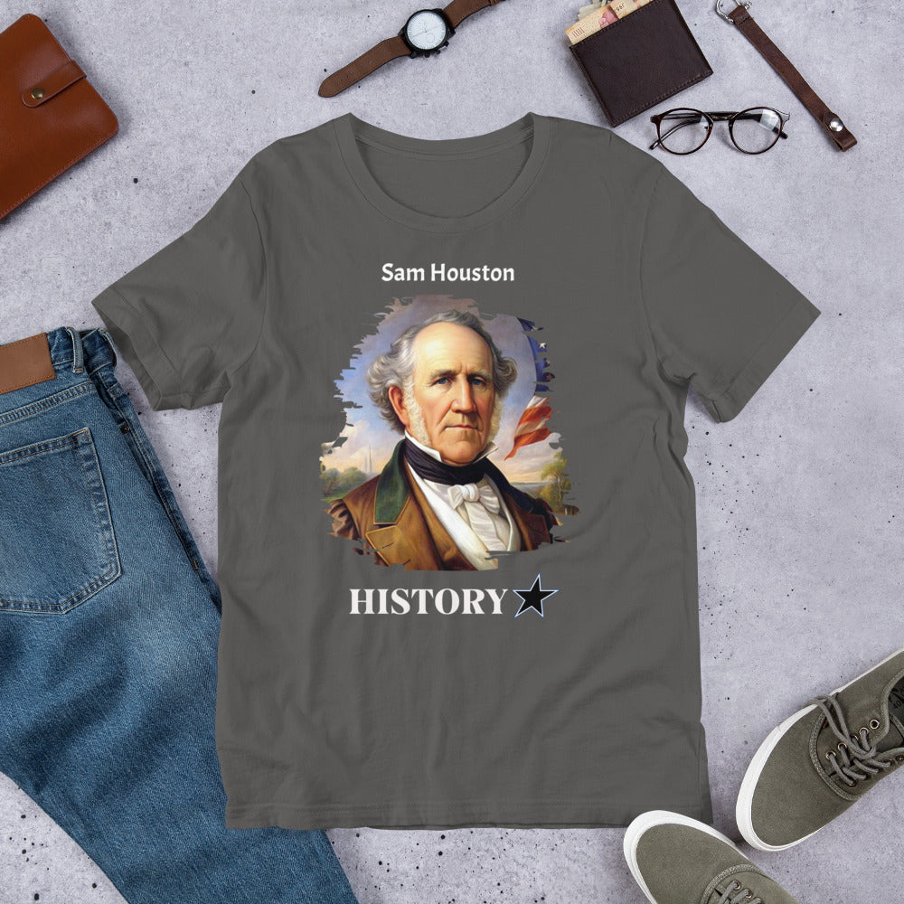 Sam Houston - History Star - Unisex t-shirt