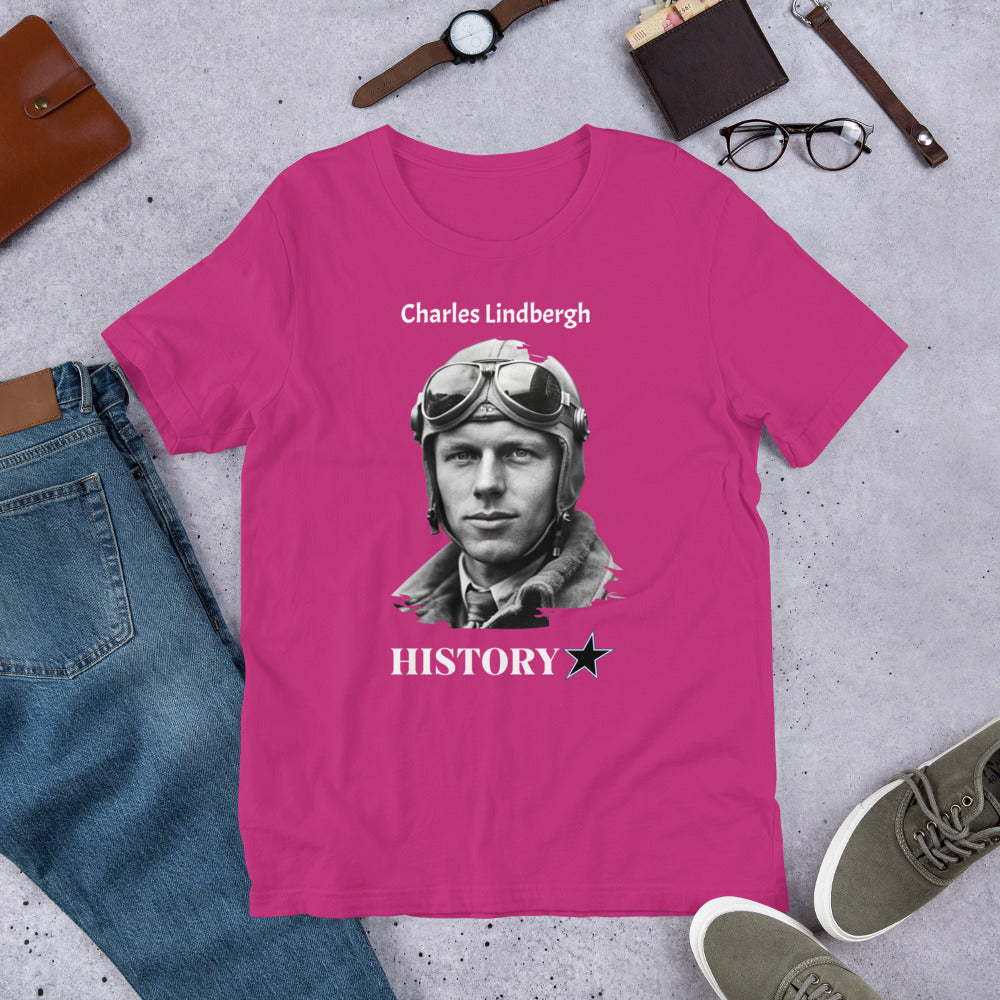 Charles Lindbergh - History Star - Unisex t-shirt