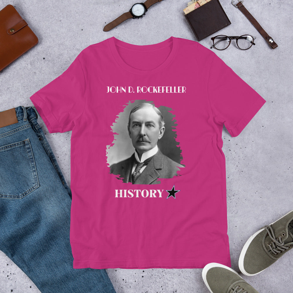 John D. Rockefeller - History Star - Unisex t-shirt