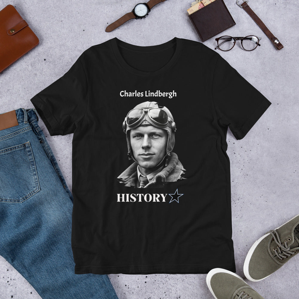 Charles Lindbergh - History Star - Unisex t-shirt