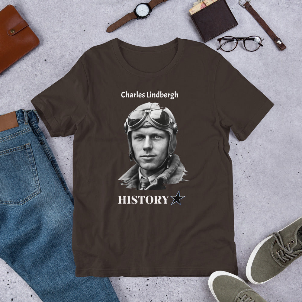 Charles Lindbergh - History Star - Unisex t-shirt