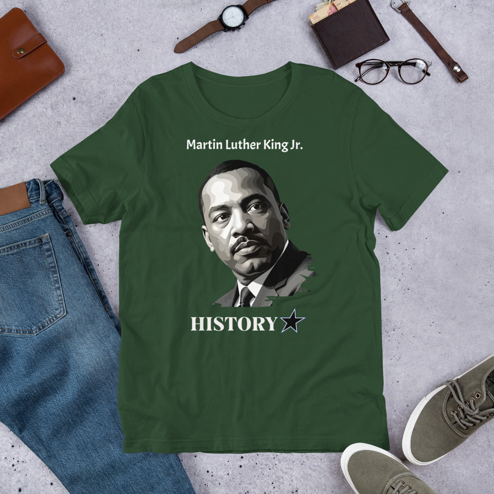 Martin Luther King Jr - History Star - Unisex t-shirt