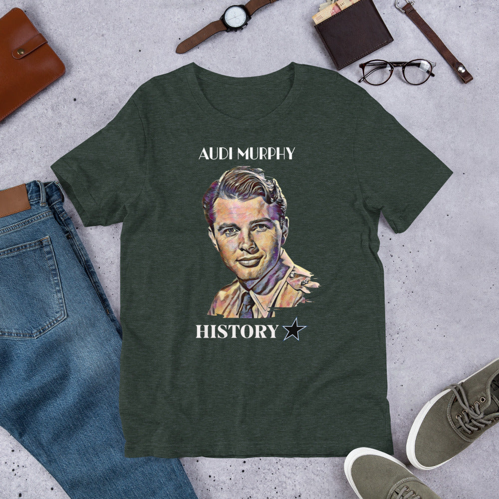 Audi Murphy - History Star - Unisex t-shirt