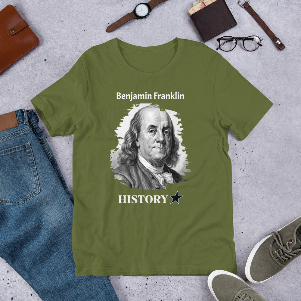 Benjamin Franklin - History Star - Unisex t-shirt