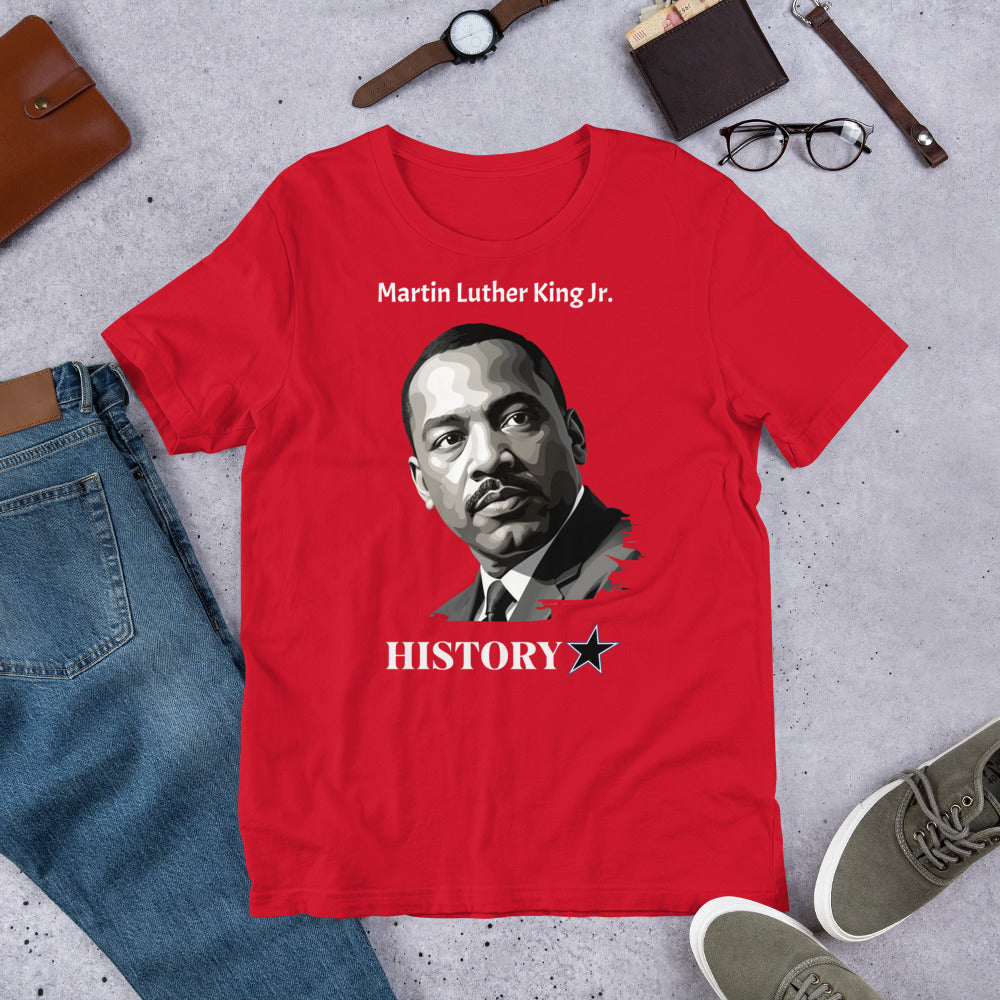 Martin Luther King Jr - History Star - Unisex t-shirt