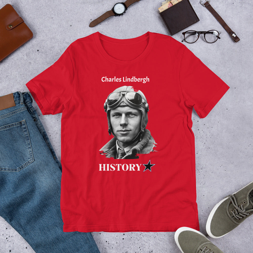 Charles Lindbergh - History Star - Unisex t-shirt