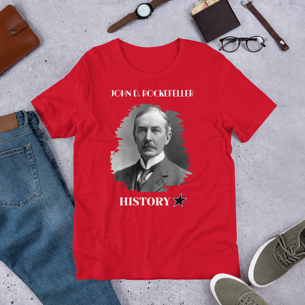 John D. Rockefeller - History Star - Unisex t-shirt