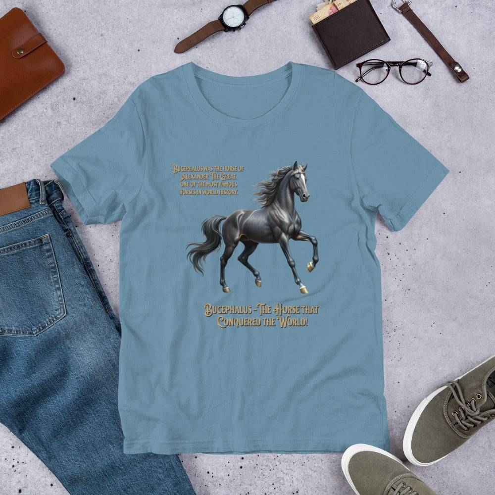 Bucephalus -The Horse that Conquered the World! - Unisex t-shirt