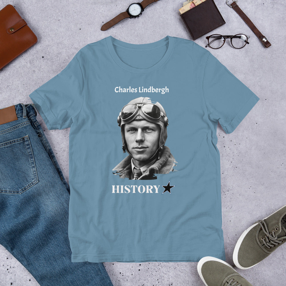 Charles Lindbergh - History Star - Unisex t-shirt