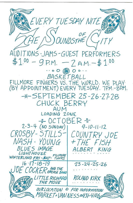 Crosby, Stills, Nash & Young Handbill - Oct 2, 1969