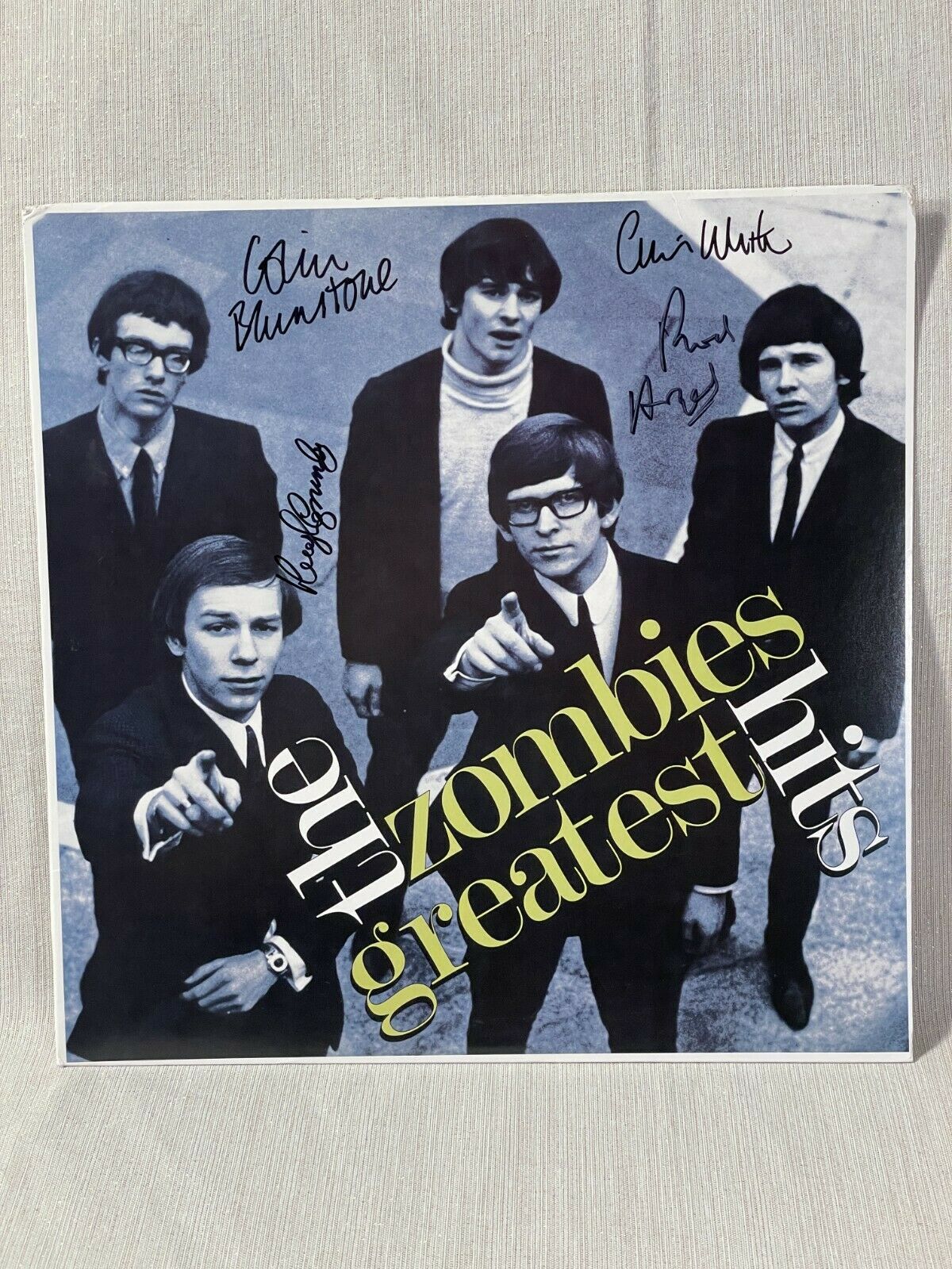Zombies Greatest Hits LP Hand Signed JSA Authenticated