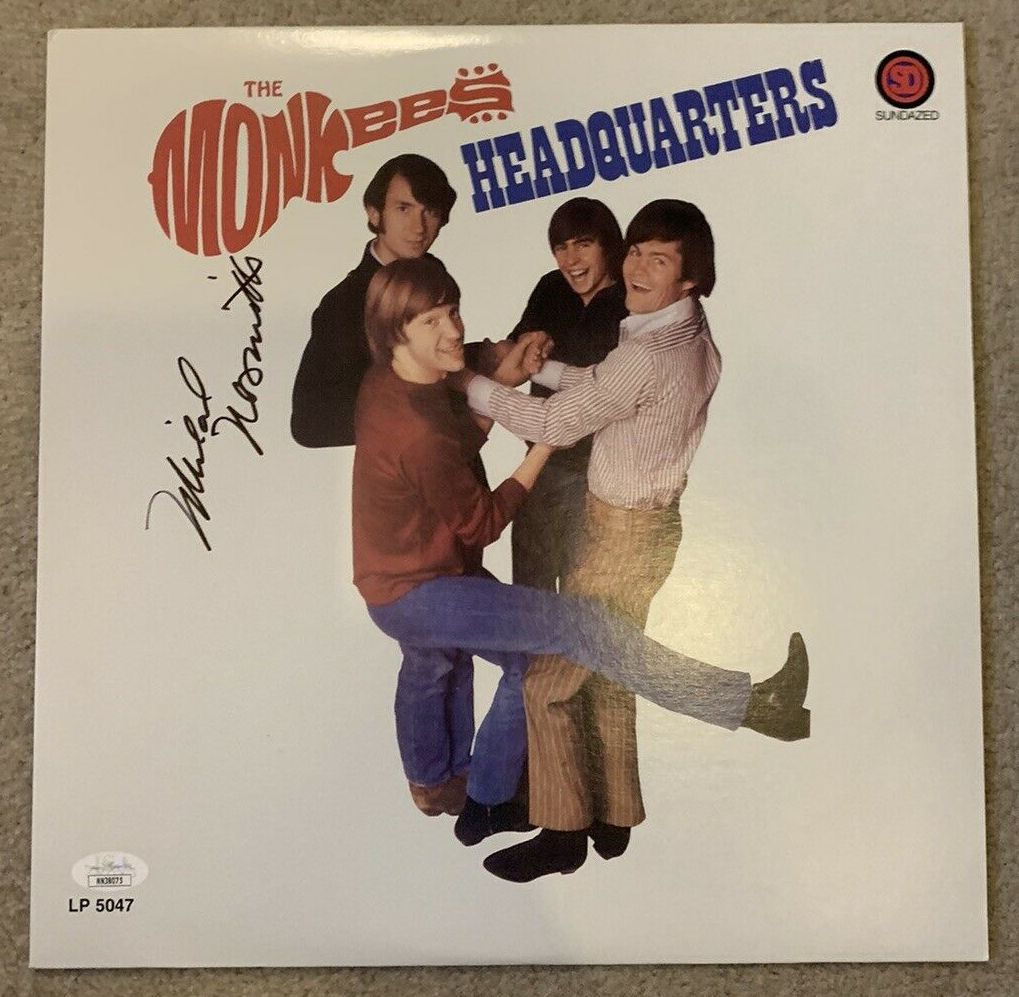 MICHAEL NESMITH Signed Autographed "Headquarters" THE MONKEES Vinyl JSA